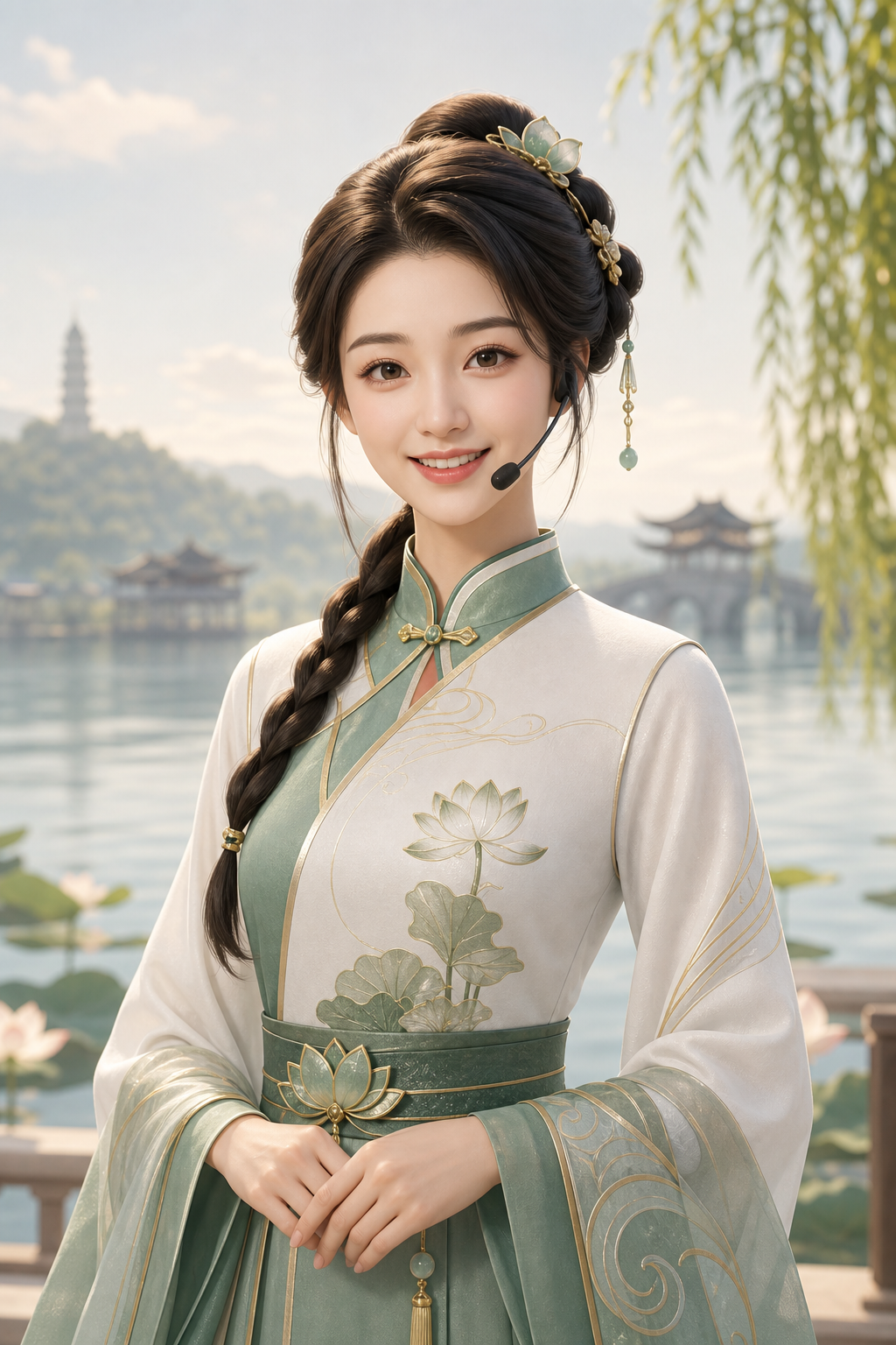 灵小禅数字人导游形象
